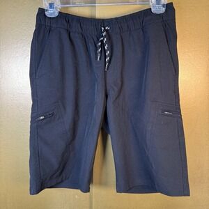 Kids Black Joe's Drawstring Shorts Size Large Zip Pockets